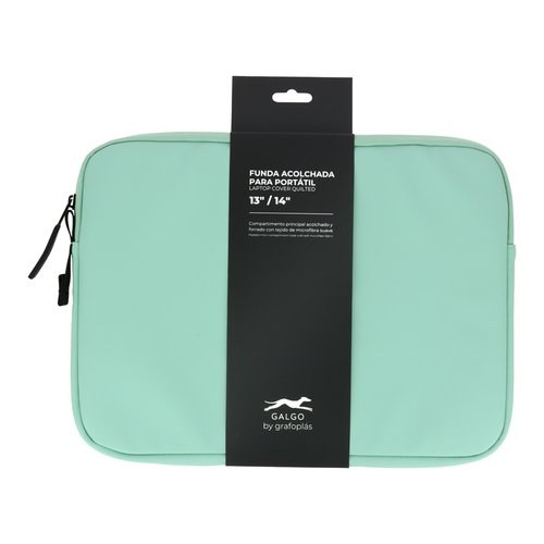 FUNDA PORTATIL GALGO 14  VERDE CLARO