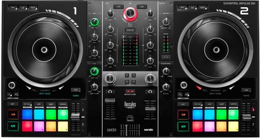 [4780909] Inpulse 500 DVS (Sistema de vinilo digital) para scratch digital Negro