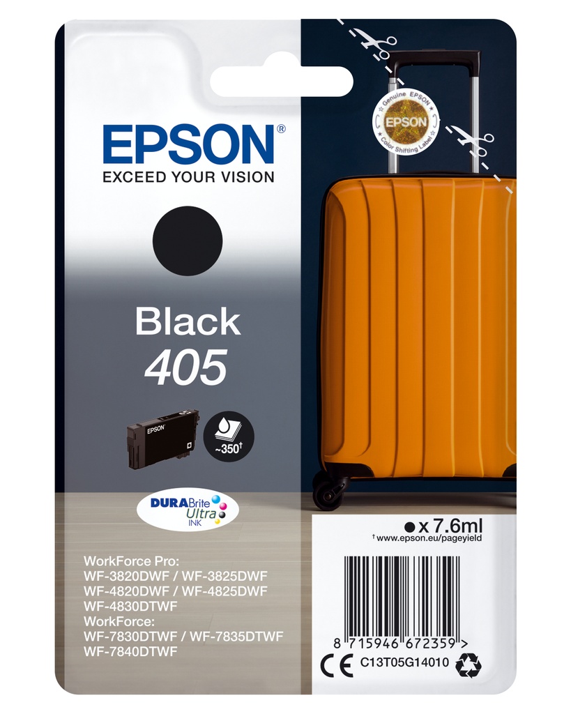 Singlepack Black 405 DURABrite Ultra Ink