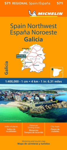 MAPA REGIONAL ESPAÑA NOROESTE - GALICIA (11571)