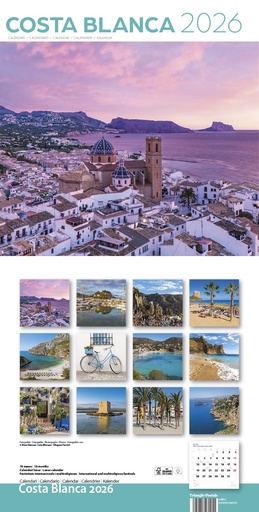 Cal. 2026 Pared (30x30 cm) Costa Blanca
