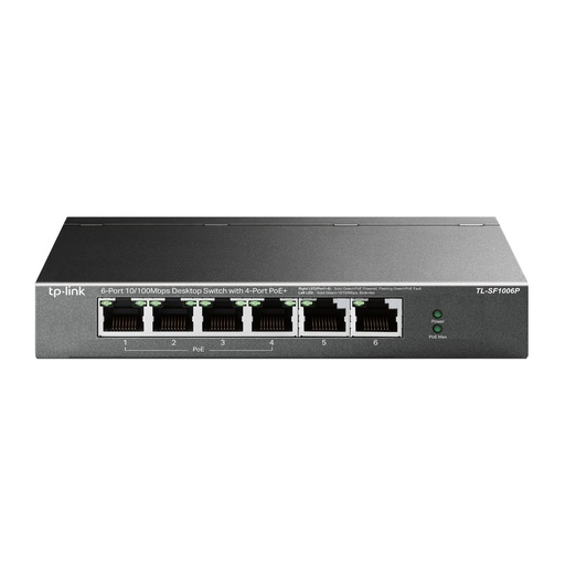 [TL-SF1006P] TL-SF1006P switch No administrado Fast Ethernet (10/100) Energía sobre Ethernet (PoE) Negro