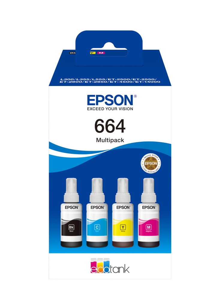664 EcoTank 4-colour Multipack