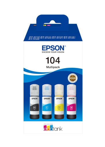 [C13T00P640] 104 EcoTank 4-colour Multipack