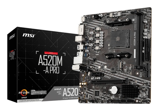 [A520M-A PRO] A520M-A PRO placa base AMD A520 Zócalo AM4 micro ATX