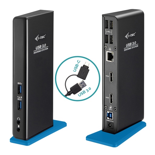 [U3DUALHDMIDOCK] USB 3.0/USB-C Dual HDMI Docking Station