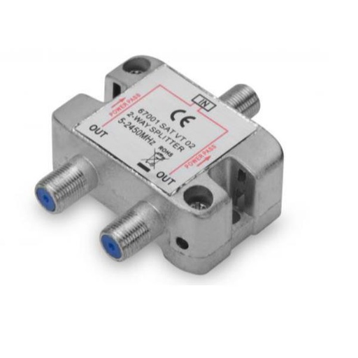 [84675] SPLITTER SAT  CONECTOR F DE 2 V AS