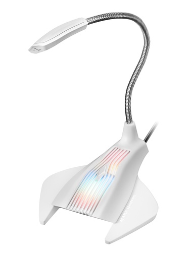 [MMICW] MMICX, Micrófono Estudio Profesional LED, Mute, USB+Jack 3.5mm, Negro