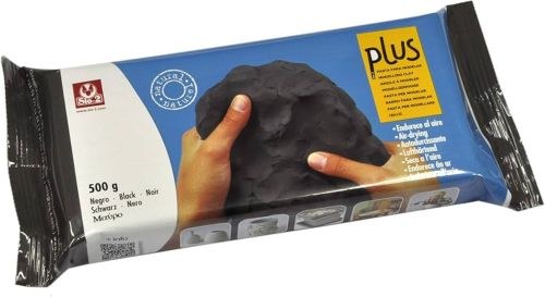 Pasta para modelar mineral black 800g