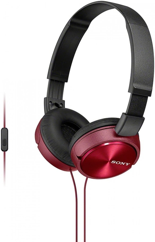 AURICULARES SONY MDRZX310APL ROJO CON MICROFONO JACK 3.5