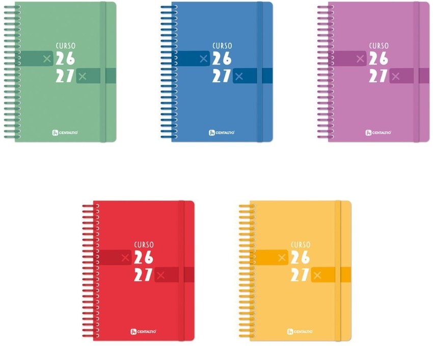PACK 5 AGENDAS ESCOLARES EXTRADURA 26/27 A5 2 DP SURTIDOS