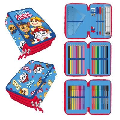 PLUMIER DOBLE CON ACCESORIOS PAW PATROL