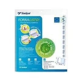 C/25 paq/5 forro libros ajustable 29x52cm forralisto pp 80micras