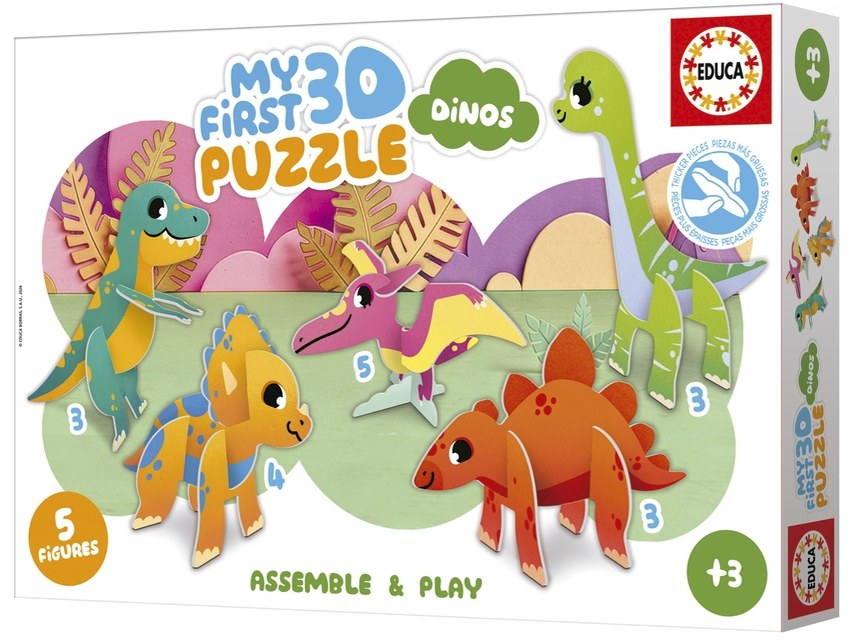 BABY PUZZLE 3D DINOS