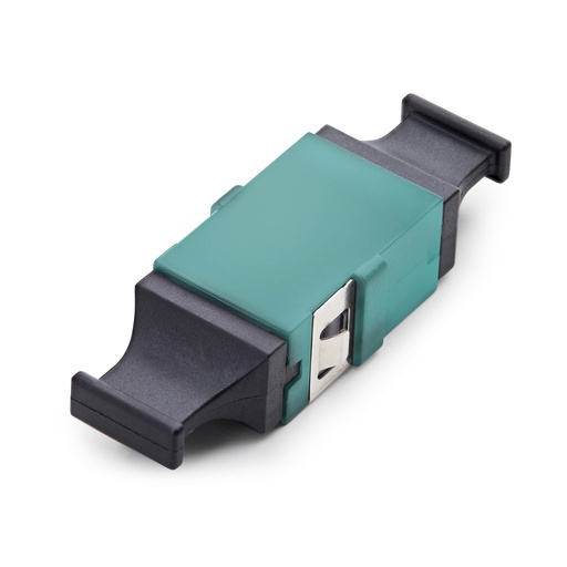 [MPOSMAPCAQCOUPLER] Acoplador de Fibra Óptica MPO/MTP OM3/OM4 Multimodo - para Cableado Recto - Key Up Key Down - Acoplador de Fibra MPO/MTP-PC para Panel de Parcheo - Aqua