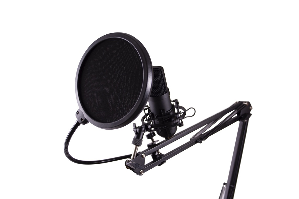 MICROFONO STREAMING USB FILTRO+BRAZO+TRIPODE