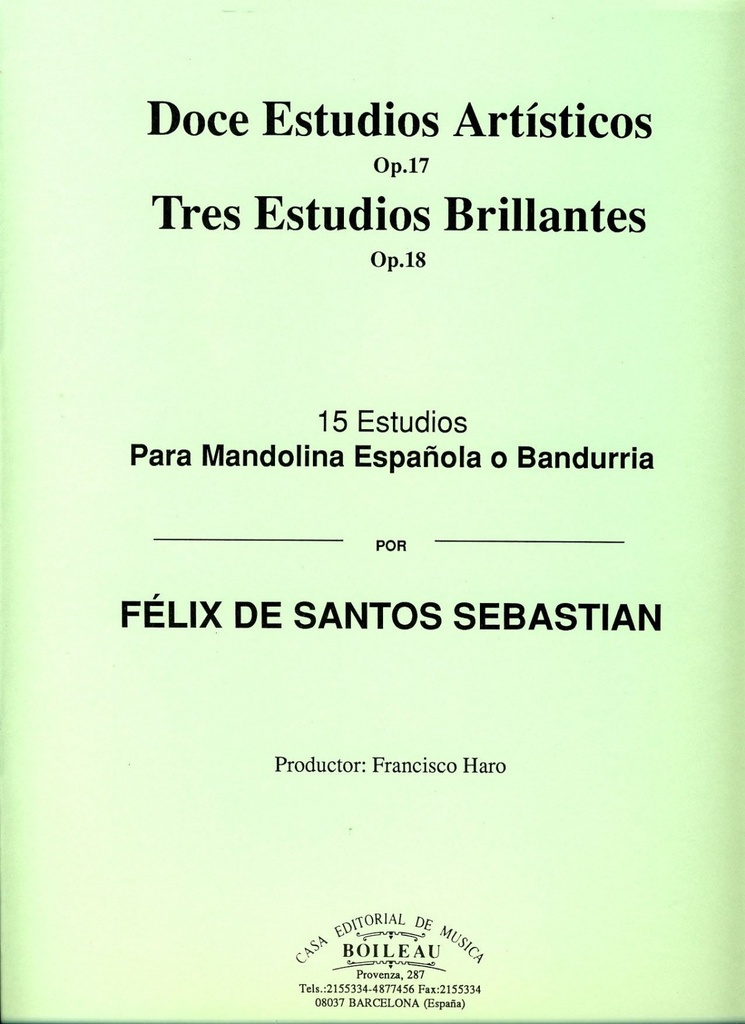 Est.artísticos Op.17/Est.brillantes Op.18
