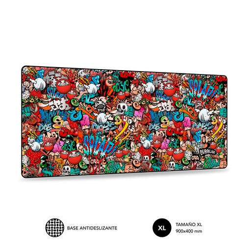 [SUB-MP-01PUW02] Alfombrilla Ratón Graffiti XL Mouse Pad