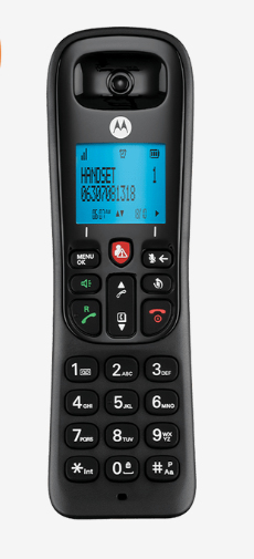 [107CD4001] CD4001 Teléfono DECT Identificador de llamadas Negro
