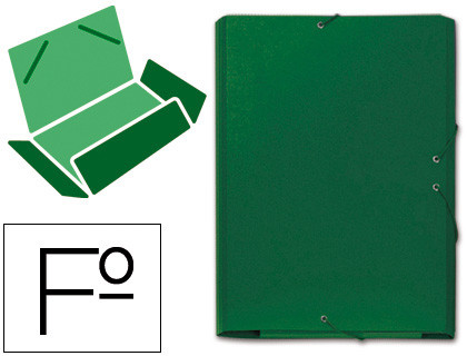 [5285VE] CARPETA CARTON COMPACTO GOFRADO Nº 8.FOLIO GOMA SOLAPA VERDE MARIOLA 5285VE