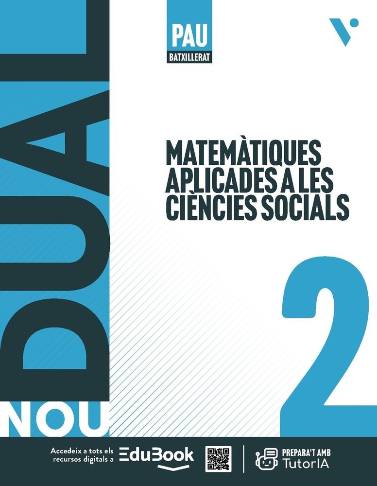 MATEMÁTIQUES APLICADES 2N.BATXILLERAT. OBJECTIU PAU. LLIBRE+QUADERN+LLIBRETA. NOU DUAL