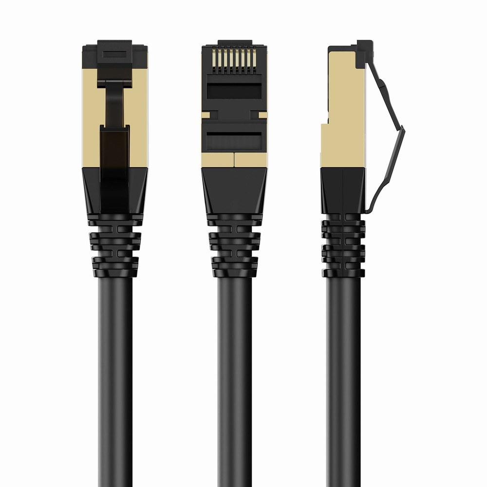 PP8-LSZHCU-BK-2M cable de red Negro Cat8 S/FTP (S-STP)