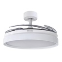 Ventilador de Techo Con Aspas Retractiles 30W Blanco