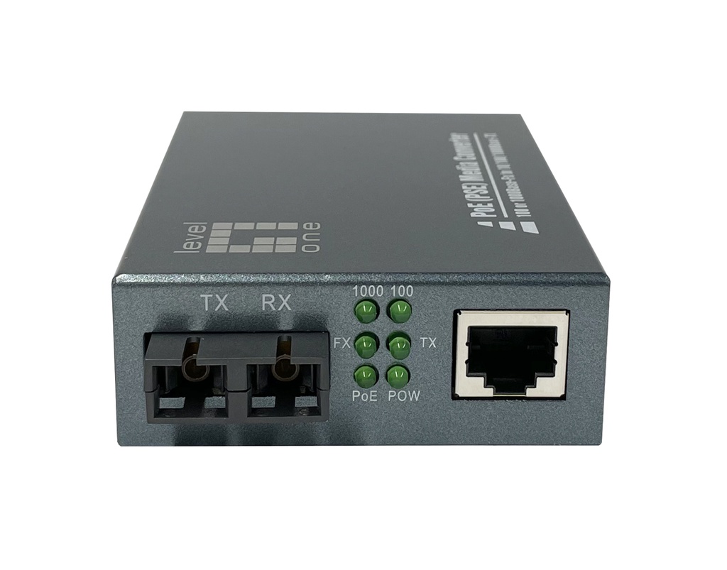 GVT-2014 convertidor de medio 1000 Mbit/s 1310 nm Monomodo Gris
