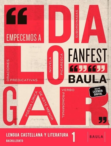 LENGUA CASTELLANA 1ºBACH CAT 26 FANFEST + CUADERNO