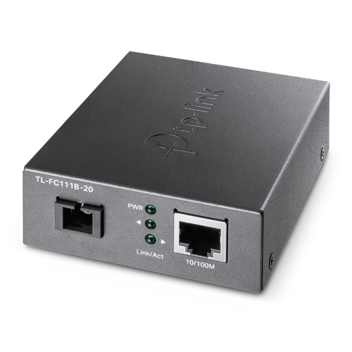 [FC111B-20] Omada TL-FC111B-20 convertidor de medio 100 Mbit/s Monomodo Negro