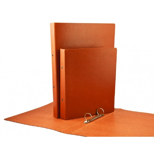 [5182A] CARPETA ANILLAS REDONDAS CARTON GOFRADO FOLIO APSDO. 2-A-25 MM. Nº 12 CUERO REDONDA  MARIOLA 5182A