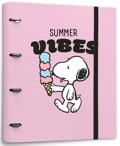 CARPETA 4 ANILLAS POLIPROPILENO SNOOPY