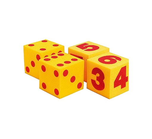 [EE17820] SET 2 DADOS GIGANTES NUMEROS HENBEA ESPUMA EE17820