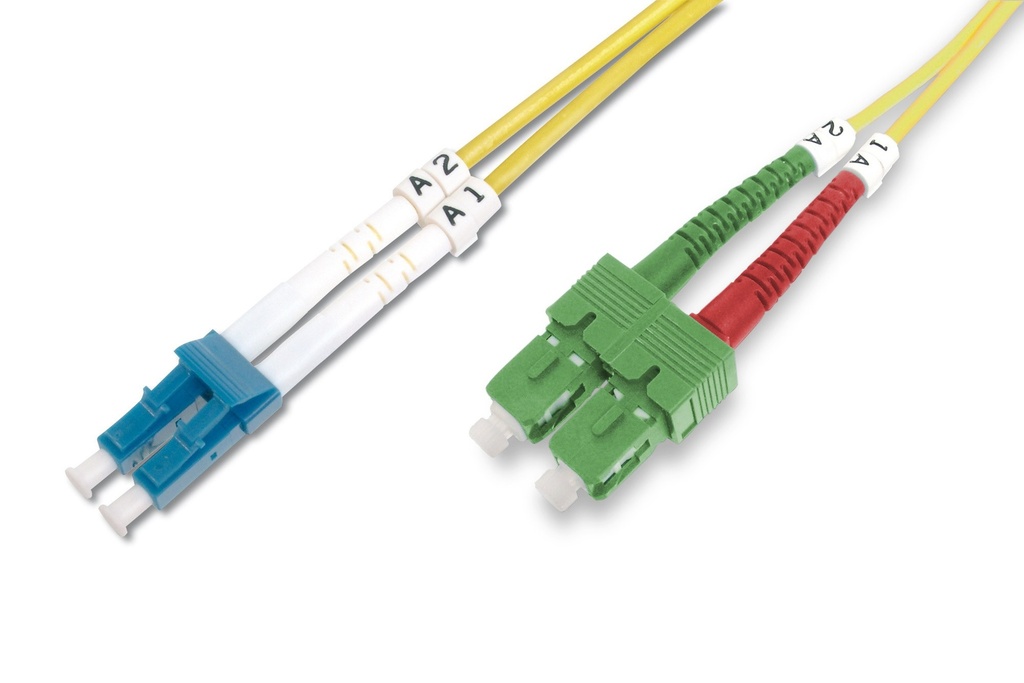 [DK-292SCA3LC-01] Fibra óptica modo único cable de conexión SC ( APC ) a LC ( PC )