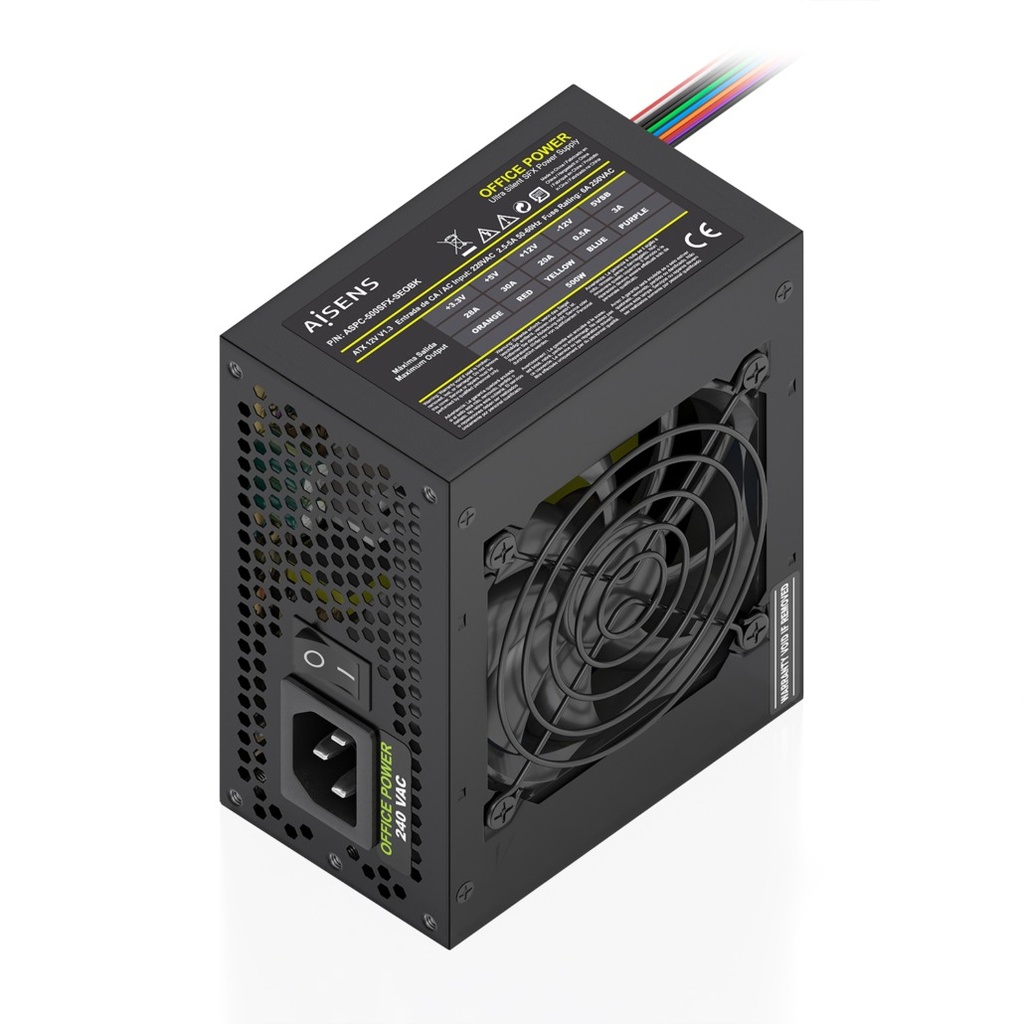 Fuente Alimentacion SFX 500W OEM, Negra