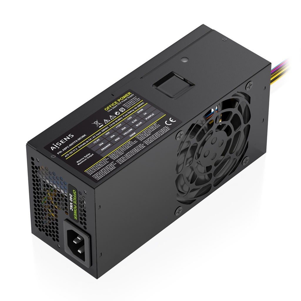 Fuente Alimentacion TFX 500W OEM, Negra