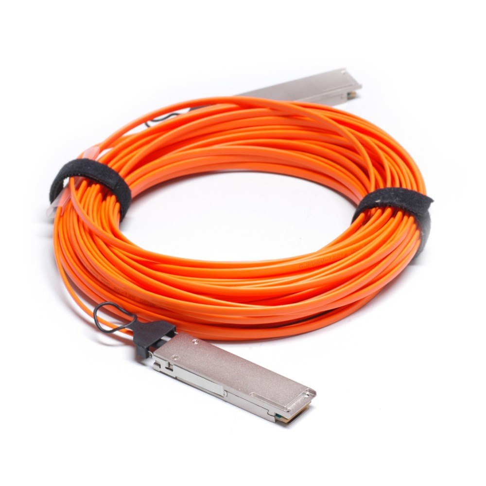 [QSFP-100G-AOC10M=] 10m 100GBASE QSFP Cable de fibra óptica e InfiniBand QSFP+