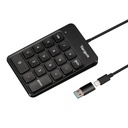 AKP13GL teclado numérico Universal USB Negro