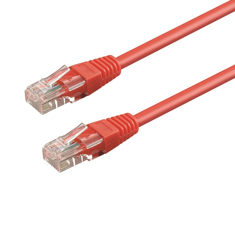 WPC-PAT-6U050R cable de red Rojo 5 m Cat6 U/UTP (UTP)