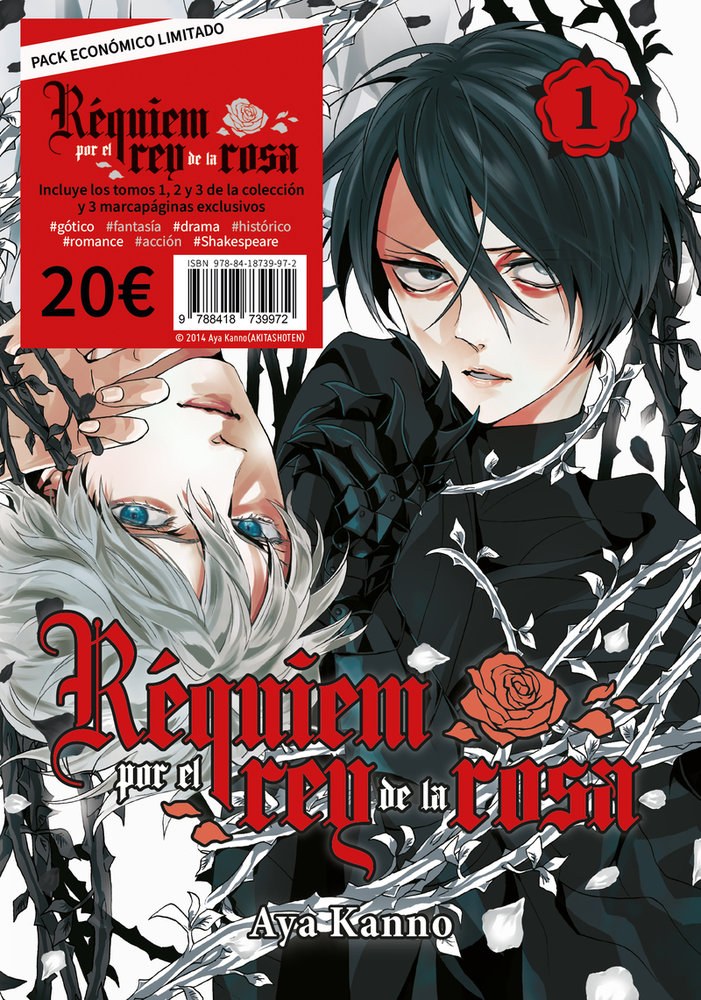PACK REQUIEM POR EL REY DE LA ROSA, VOL. 1, 2 Y 3