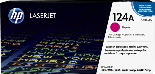 [Q6003A] Cartucho de tóner original LaserJet 124A magenta