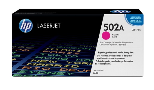 [Q6473A] Cartucho de tóner original LaserJet 502A magenta