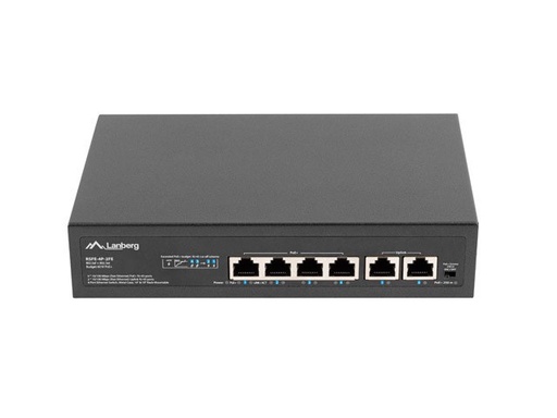 [RSFE-4P-2FE-60] RSFE-4P-2FE-60 switch No administrado Fast Ethernet (10/100) Energía sobre Ethernet (PoE) 1U Negro
