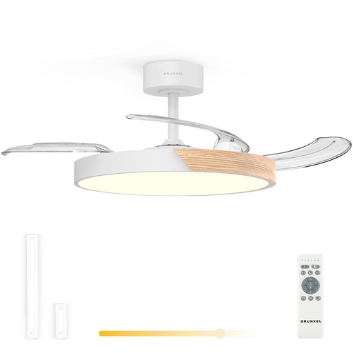 [SKYDUAL42] SKYDUAL42 ventilador Blanco, Madera