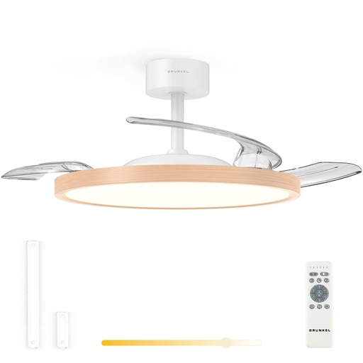 [SKYWOOD42] SKYWOOD42 ventilador Blanco, Madera