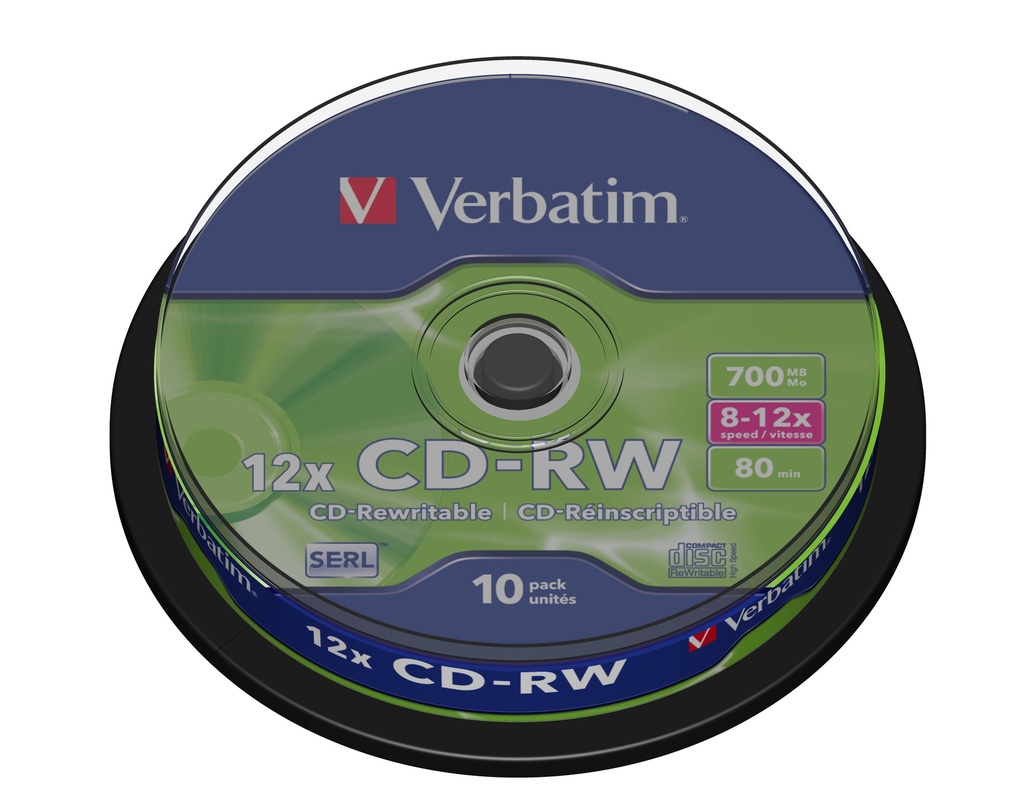 CD-RW 12x 700 MB 10 pieza(s)