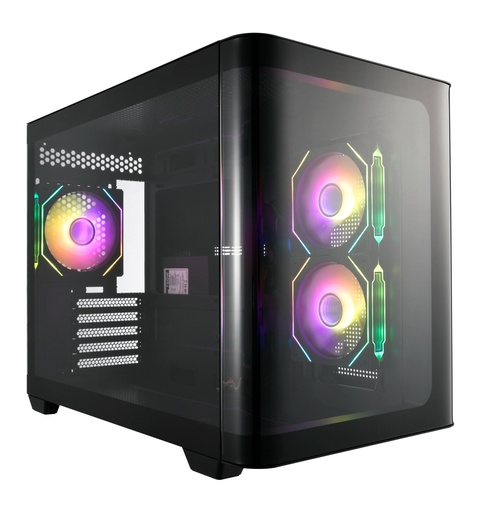 [POC0000242] S380-BA Carcasa Mini Tower mITX, mATX Negro ARGB