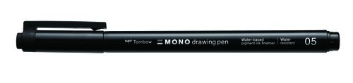 ROTUL.TOMBOW MONO DRAWING P.FINA 05 NEGR - Pack de 4 unidades