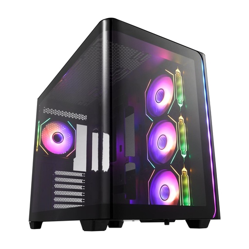 [POC0000254] M580-BA Carcasa Midi Tower mITX, mATX Negro ARGB