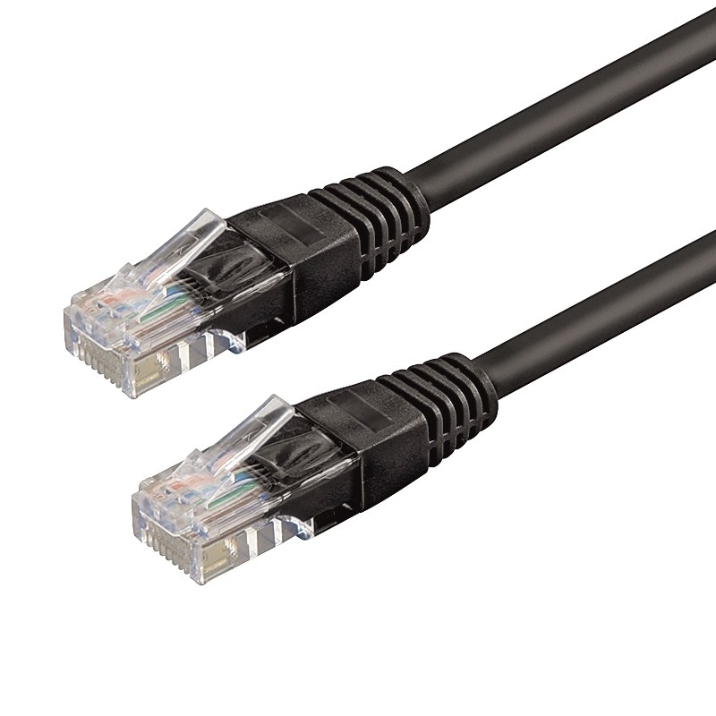 WPC-PAT-6U010BL cable de red Negro 1 m Cat6 U/UTP (UTP)